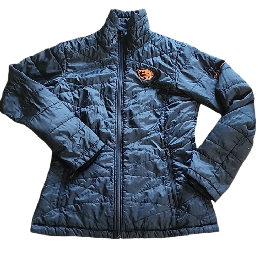 Columbia Women's Omni-Heat Beavers Oregon State University Small Black Insulated